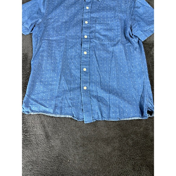 Banana Republic Mens Slim Fit Short Sleeve Button Down Shirt Medium‎ - Picture 5 of 8
